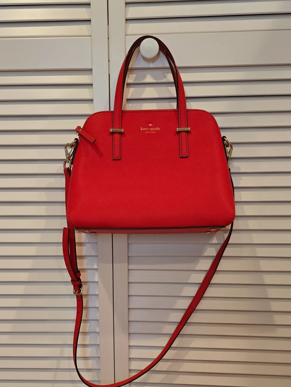 kate spade New York Pink Saffiano Dome Satchel